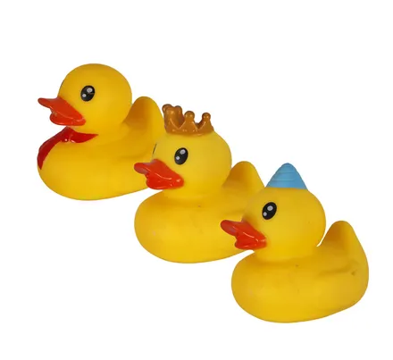 Vinyl Themed Duck 7.3cm, Assorted