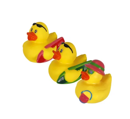 Vinyl Themed Duck 6cm, Beach