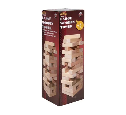 Wooden Tower Game, 48-Piece