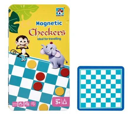 Checkers Magnetic Game