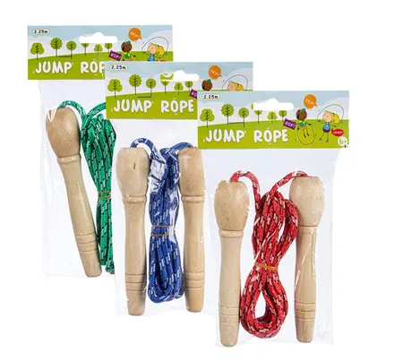 Skipping Rope With Wooden Handles, 2.2m