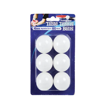 Professional Table Tennis Balls, 6-Pack