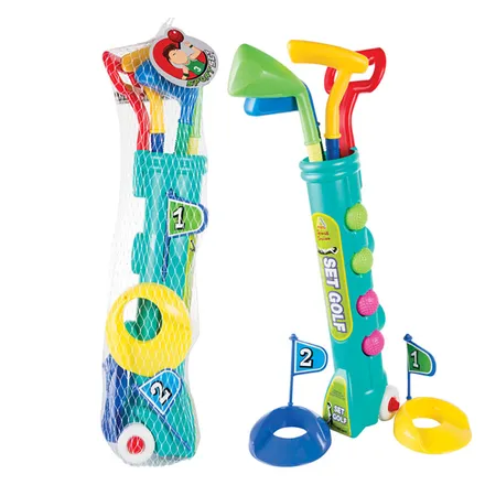 Plastic Golf Set In Holder, 8-Piece