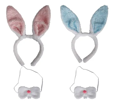 Bunny Ears, Nose & Whiskers Set, 2-Piece