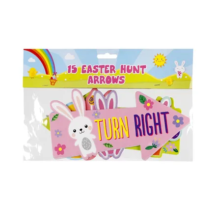 The Crazy Store - Easter Hunt Arrow Signs, 15-pack