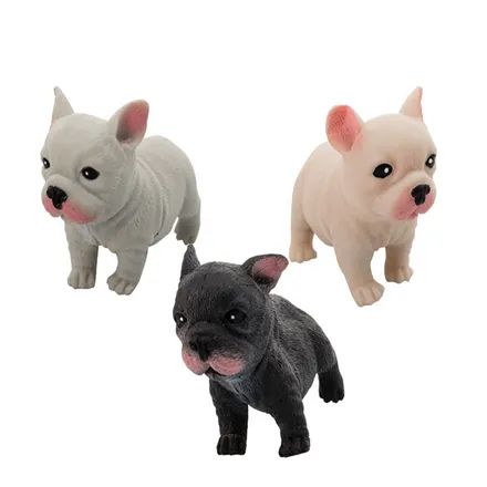 Stretch Pug Dog, 9cm