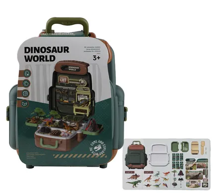 Dinosaur Explorer Backpack Set, 25-Piece