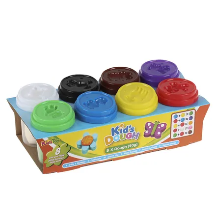 Play Dough With Moulds, 8 X 50g Tubs