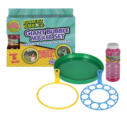 Giant Bubble Set With Solution, 4-Piece