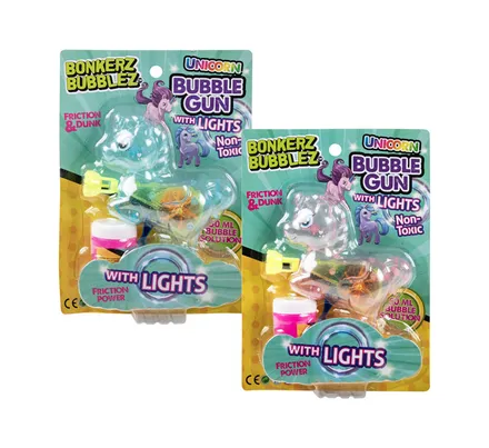 Unicorn Bubble Gun With Light