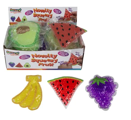 Novelty Squeezy Fruit, 8-10cm