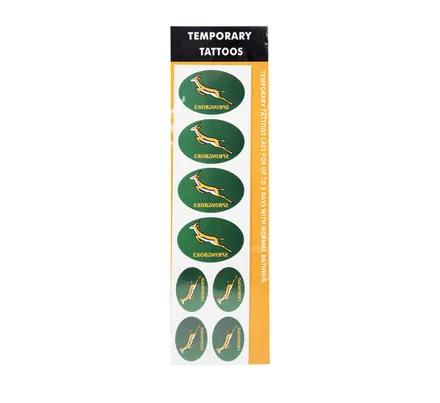 Springbok Rwc Tattoo Set, 8-Piece