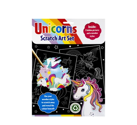 Unicorns Scrath Art Set 2