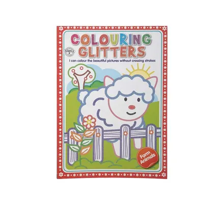 Colouring Glitter Farm Animals