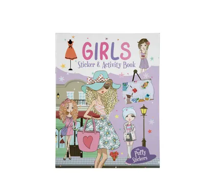 Girls Sticker & Activity Book, 16 Page