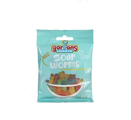 Gordon Sweets Sour Worms 60g