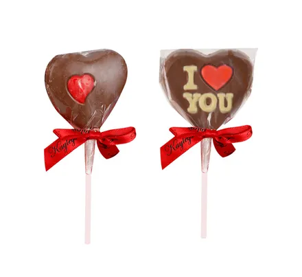 Chocolate Lolly Heart, 25g