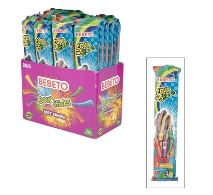 Bebeto Sour Gummy Sticks Mixed Fruit